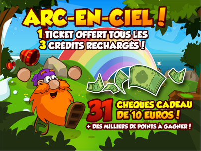 Arc-en-ciel : le ticket de grattage du mois de mars