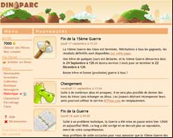 copie d'écran de Dinoparc